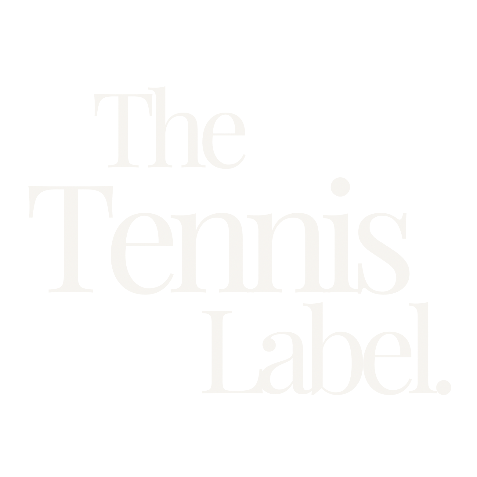 The Tennis Label